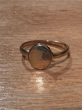 Gold Disc Minimalist Ring - Women Jewelry